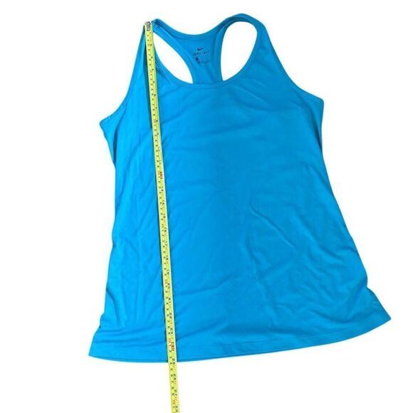 Nike Women's Blue Racerback Tank Top M Gym Running Sleeveless - Picture 3 of 6